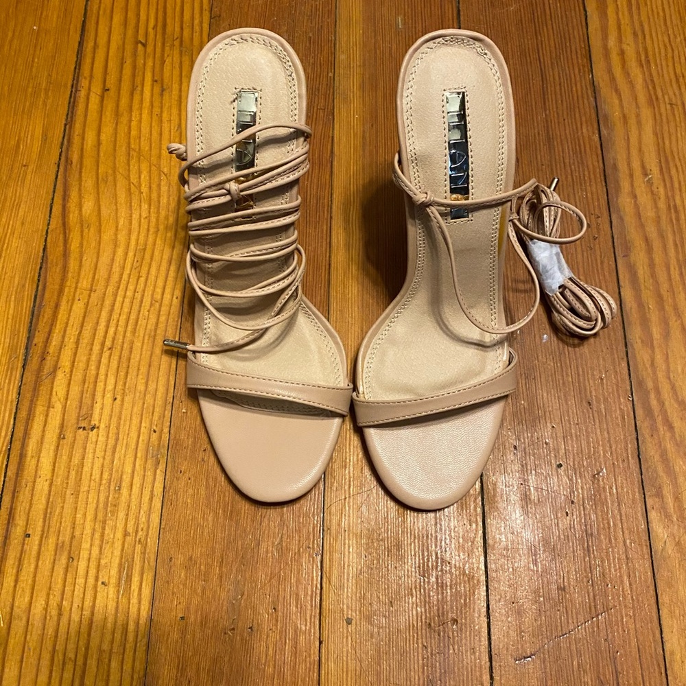Nude high heels